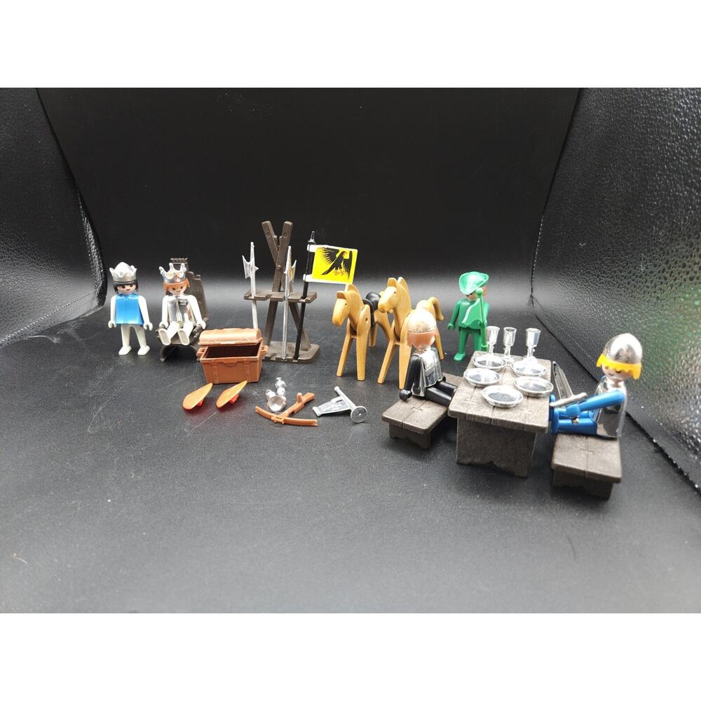 Vintage Geobra Playmobile Figures Mixed Midieval Characters Lot 1974